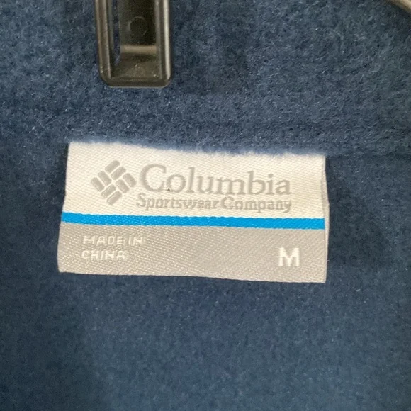 NWOT Columbia Men's Castle Dale Fleece Vest in collegiate navy - size medium - Picture 3 of 9